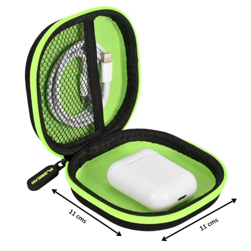 FLORICAN-Earphone-Carrying-Case-Multi-Purpose-Storage-Case-with-Carabiner-Hook-Travel-Organizer-for-Headphone-Pen-Drives-Memory-Card-Cables