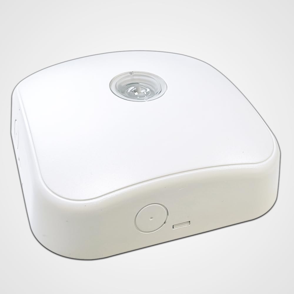 LEDBRITE LED Compact Emergency Light White Downlight Non-Maintained Spotlight 2W IP65 Surface Ultra-Low Profile Auto Self Test Ceiling Fire Safety Lighting