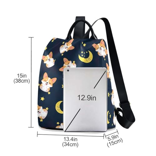 Sac à dos corgi imperméable et léger avec grand compartiment - 6