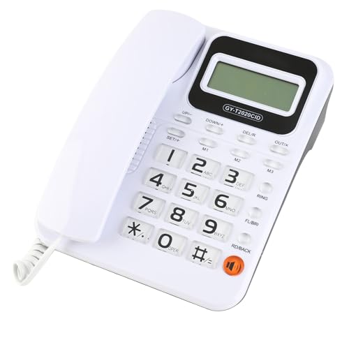 Téléphone filaire pour le bureau à domicile avec écran d'appel