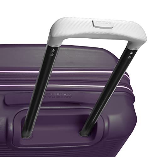 Image of American Tourister Stratum 2.0 Hardside Expandable Luggage with Spinners, Plum, 2PC SET (Carry-on /Large)