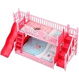 Accessoires de maison miniature : ce lit superposé miniature est un incontournable pour tout enfant qui aime jeu imaginatif et créer son propre micropaysage, modèle de lit superposé miniature