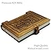Hand Carved Walnut Wood Holy Bible English Easy to Read Version 8.6