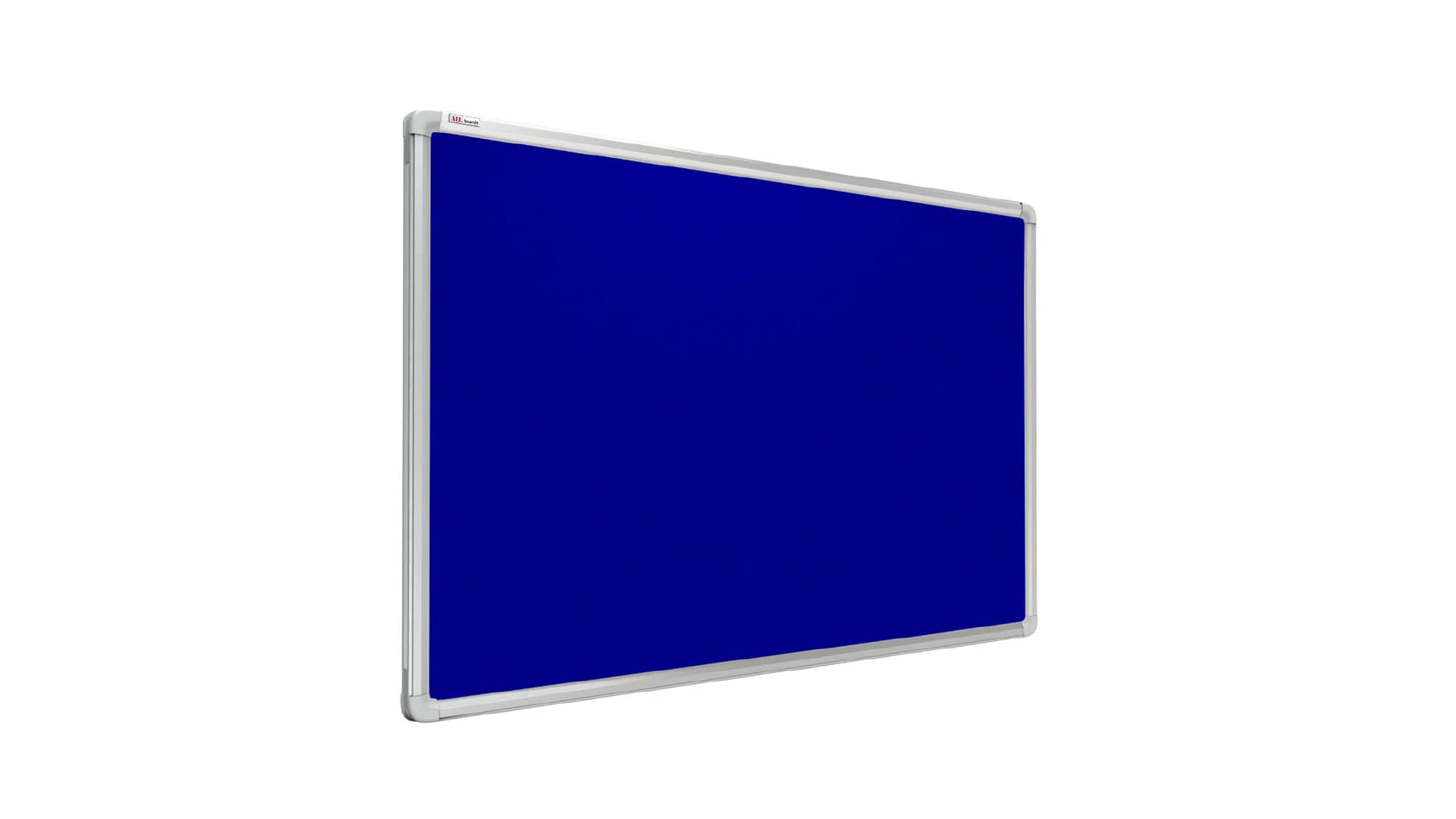 ALLboards Felt Noticeboard with Aluminium Frame 120x90cm, Textile Push pin Bulletin Board Blue — image 1