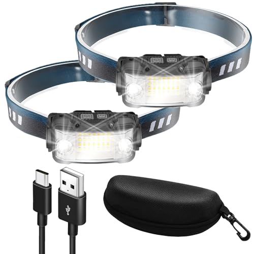 ヘッドライト LED 充電式 ネックライト 超広角 小型 センサー搭載 A-0003