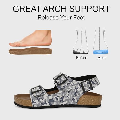 Image of Centrino Men's Berkin-Style Slip-On Sandals | Open Toe Design | Soft PU Footbed | Lightweight & Comfortable | Arch Support | On-Grip Sole | Casual Outdoor Wear (9215)