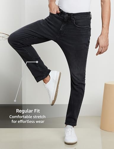 Image of Symbol Premium Men's Cotton Stretch Jeans (Regular Fit)