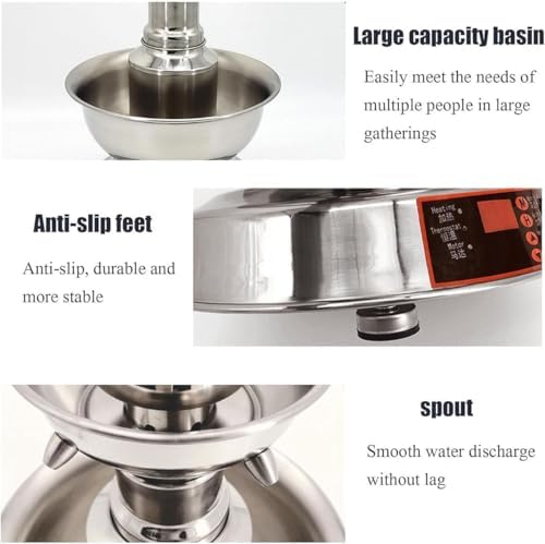 Máquina eléctrica de bebidas con ajuste de temperatura para cócteles, vino y bebidas, perfecta para fiestas y eventos