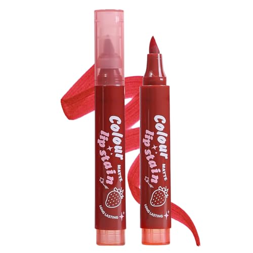 Lip Marker Stain, 3.5ml Waterproof Lip Gloss Liner, Smudge-Proof Tinted Lipstick, Highly Pigmented Formula, Long-Lasting Makeup Tool, for Everyday Travel Party Beauty Use, 4.37x0.55 Inches