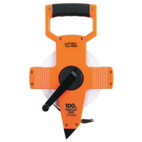 100 ft/30m Tape Measure, 1/2 in Blade