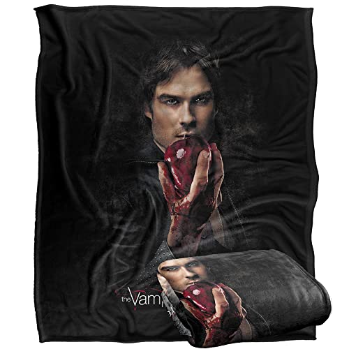 VAMPIRE DIARIES Silky Touch Kuscheldecke, Optimalweich, 152 x 127 cm