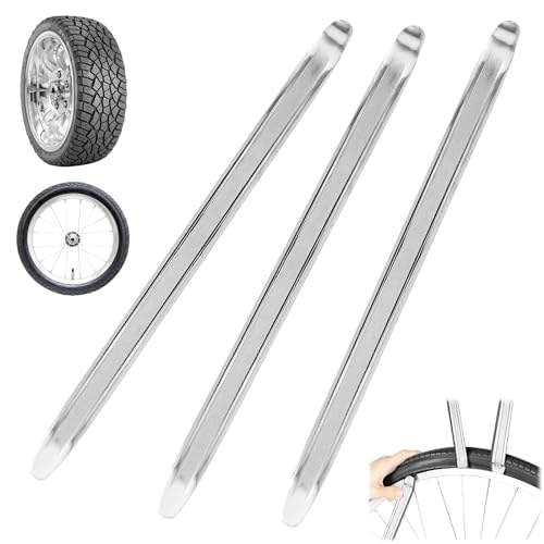 EXIN DECHEN 30cm Demonte Pneu pour Moto, Voiture, Trottinette, VéLo, 3 Pièces Démonte-Pneu en Métal pour Changement de Pneu, Demonte Pneu Manuel Trottinette électrique,Outils de Levier de Pneus