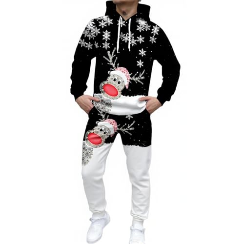 Weihnachts Jogginganzug Herren Set Funny Weihnachten Tracksuit...