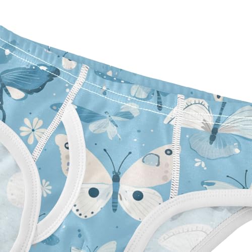 KLL Blue Butterflies Boys Toddler Cotton Briefs Underwear Breathable Undies4