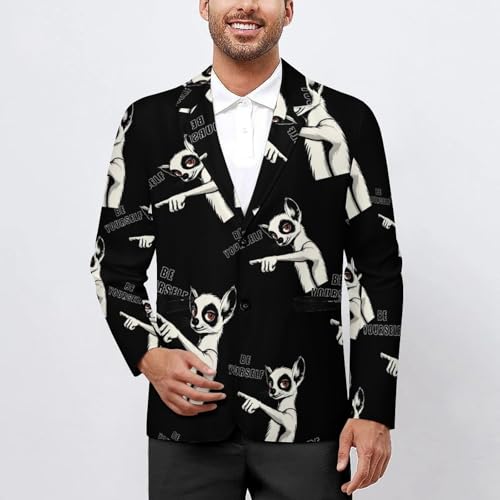Lemur Be Yourself Classic Suits Blazer for Men Business Tuxedo Jacket Sport Coat Two Buttons2