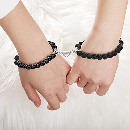 Matching Bracelets for Couples Valentines Day Gifts for Her Love Heart Locked Bracelets for Bf and Gf Valentines Day Gifts2