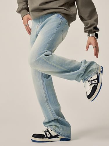 Jeans Pants Trousers Denim Versatile Casual Micro Pull Wash Men's Slimming and Design Sense Long Premium Style2