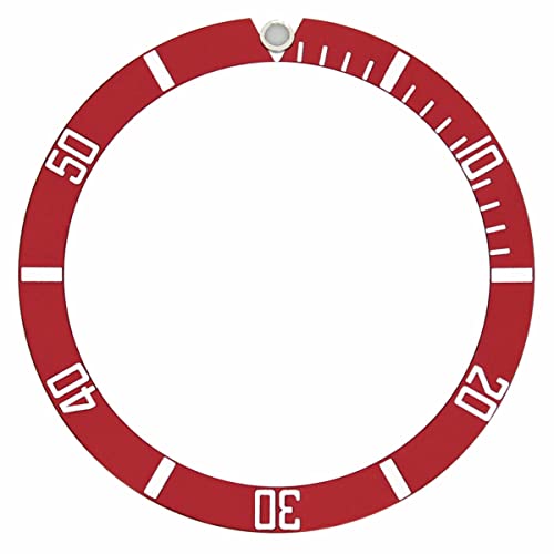 Ewatchparts Submariner Bezel Insert Compatible With Rolex 16610, 16800 Sapphire Model Red