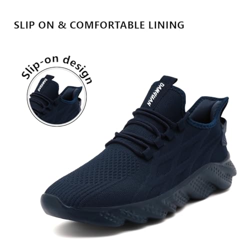 Image of Mens Slip On Walking Shoes Sneakers Running Shoes Trainers Athletic Gym Fitness Sport Shoes Non Slip Breathable Mesh Workout Fashion Breathable Comfortable