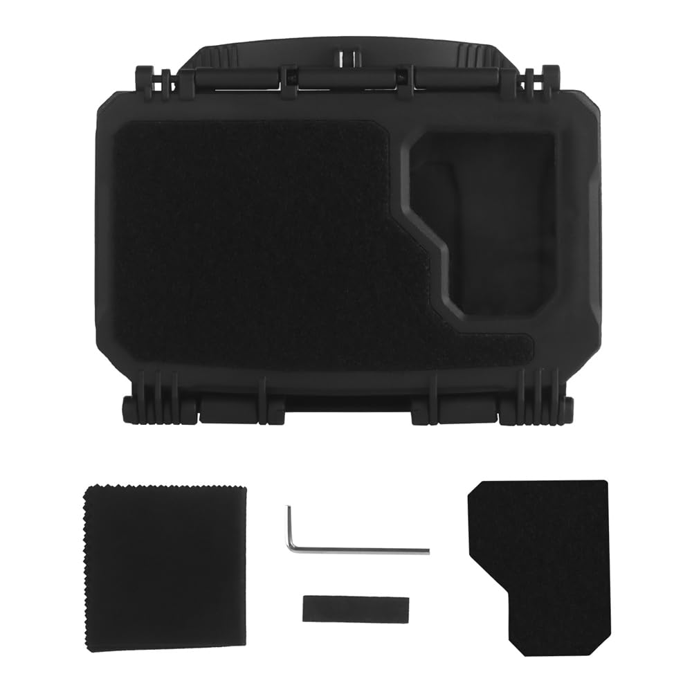 Grand étui tactique MOLLE pour écrans de 6 à 17 cm, support de poitrine pour téléphone portable avec fenêtre de visualisation pour navigation cartographique, airsoft, chasse, gilet, plaque de