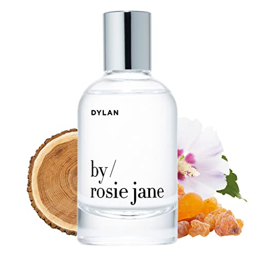 Image of By Rosie Jane Eau De Parfum Spray (Dylan) - Clean Perfume for Women - Non-Toxic Body Mist with Notes of Bergamot Blossom, Guaiac Wood & Amber Silk - Paraben, Sulfate & Phthalate Free (50ml)