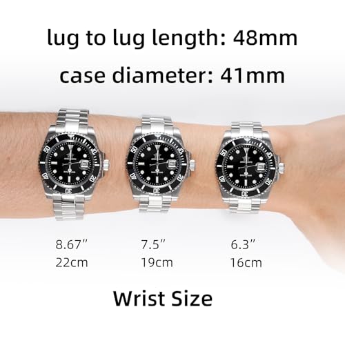 ADDIESDIVE Quartz Dive Watch for Men Diver 200 M Steel Strap Luminous Multicolors Dial Black Blue Green