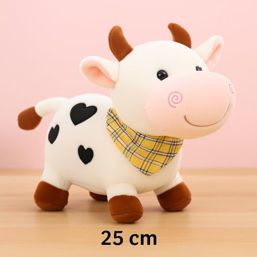 Image of Cute Plush Toy for Kids | | Soft Toys | Birthday Gift for Girls /Wife, Boyfriend /Husband, Soft Toys for Girls, Baby Toy (Random Color) Pack of 1 (Cow Plush Soft Toy)