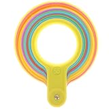 WHAMVOX Juego de Anillos de Plástico Medidores de Diámetro para Frutas Herramienta para Medir y Clasificar Color Aleatorio Duraznos y Manzanas en Mercados y Tiendas de