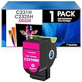 MasaiMara Magenta C231HM0 Compatible Toner Cartridges Replacement for Lexmark C2325dw C2425dw C2535dw MC2640adwe MC2535adwe MC2425adw MC2325adw Printer