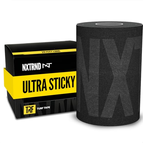 Nxtrnd TRF Turf Tape Football Extra Wide Kinesiology Tape Protects from Turf Burn (Black)
