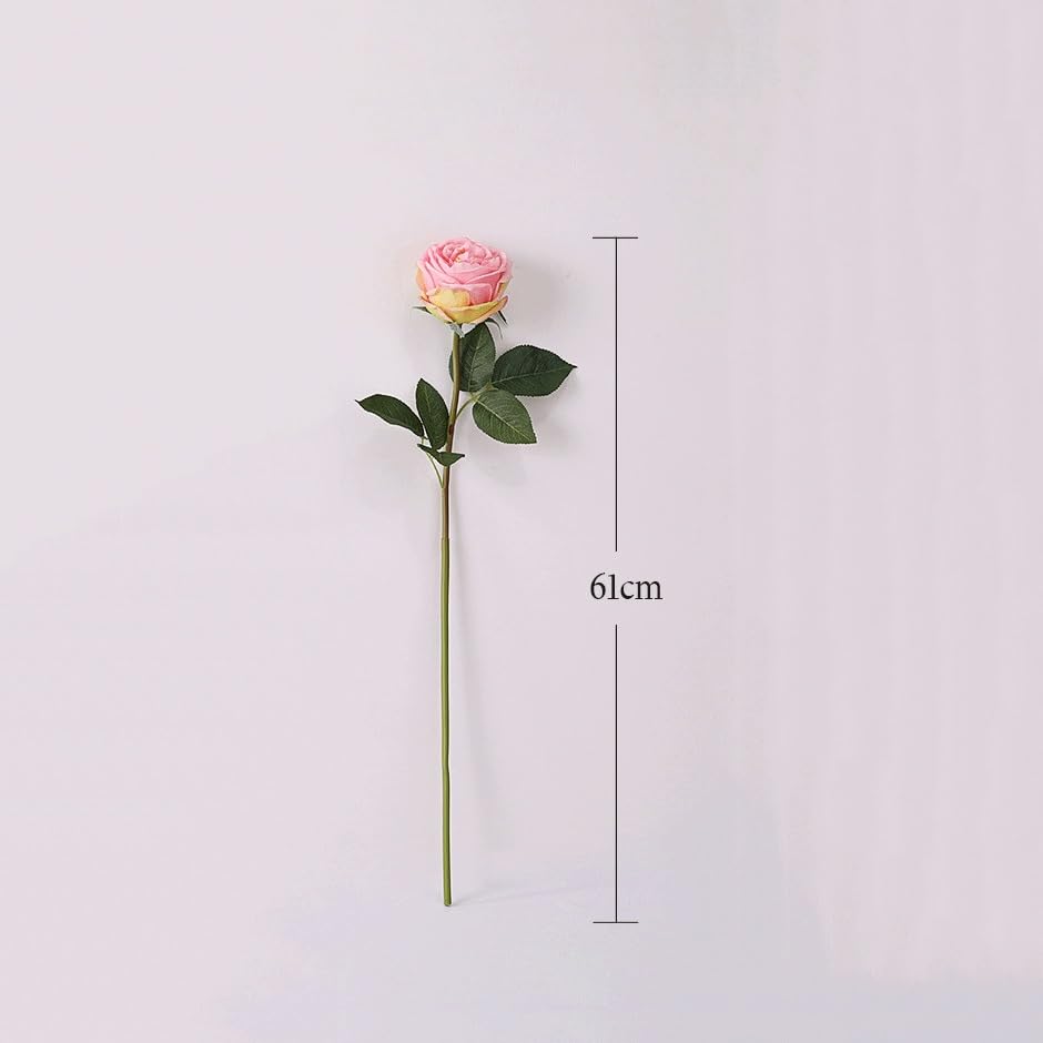 Rose artificielle toucher naturel pour décorer sans entretien