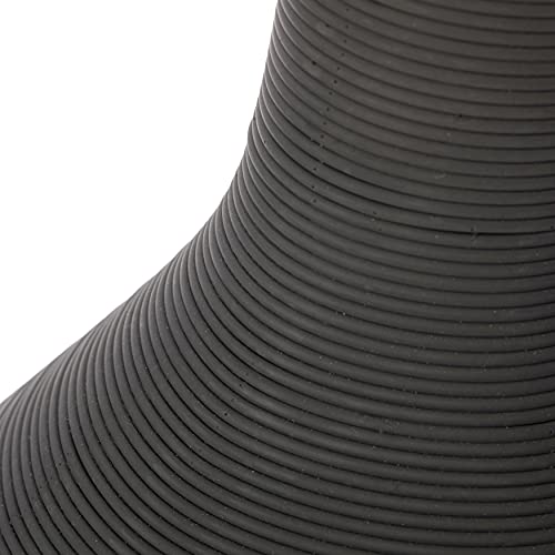 Tall Floor Vase, Modern Charcoal Grey Extra Large Floor Vase, 38-Inch Trumpet Style Bamboo Rope Vase, Decorative Lightweight Vase, For The Entryway, Dining Room, Living Room, Or Bedroom #TOP5