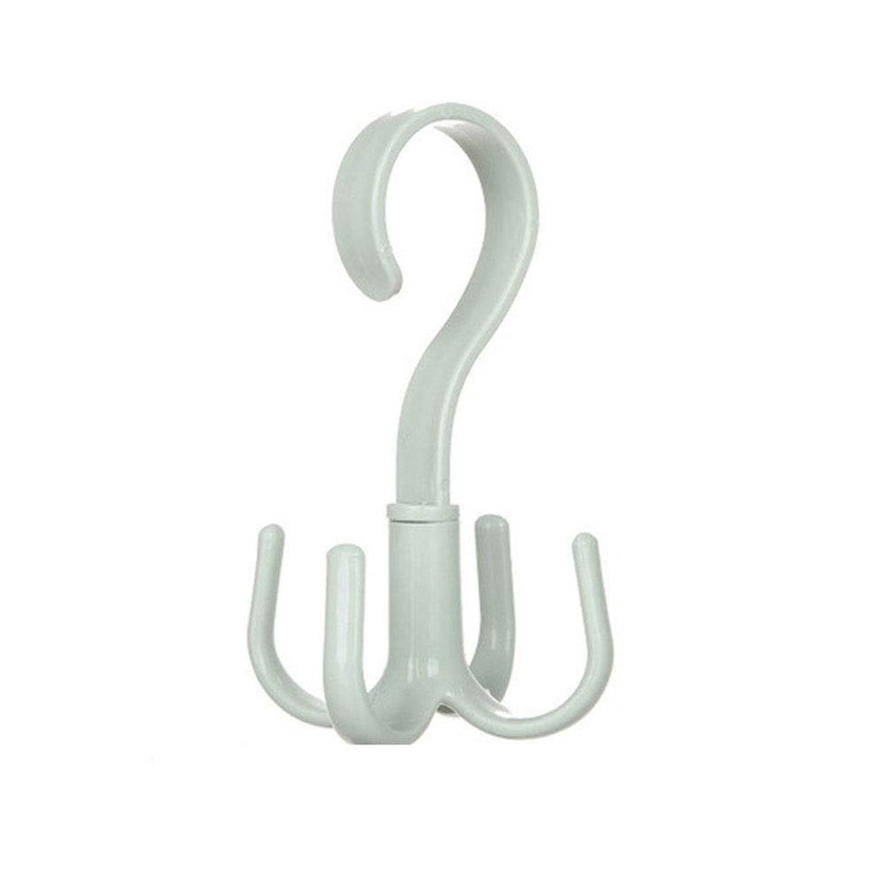 JINGYAN Standard Hangers Space Saving Bag Holder Hanger Wardrobes Clothes Rack 360 Degree Rotation Shoes Belt Scarf Hanging(Green)