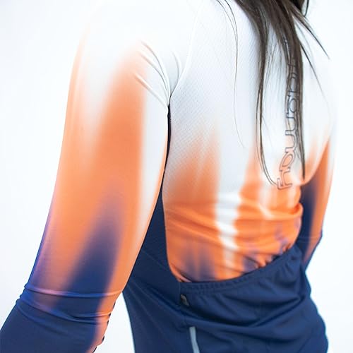 Camisa de Ciclismo Feminina Sport Márcio May Manga Longa Flame