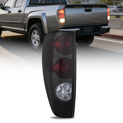 Nilight Taillight Assembly Compatible with 2004 2005 2006 2007 2008 2009 2010 2011 2012 Chevy Colorado GMC Canyon 2006-2008 Isuzu Tail Light Rear Lamp OE Style Driver Side Smoke Red Lens