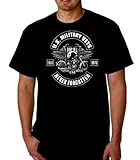 POW MIA Mens Tee U.S. Military Vets Motorcycle Design Shirt (Black, X-Large)