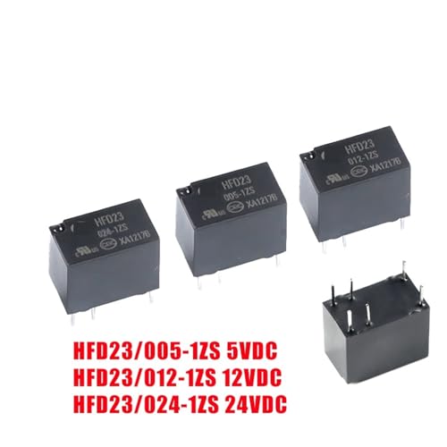 Relé HFD23 24V 6 pines componente electrónico de conversión para placas PCB 2