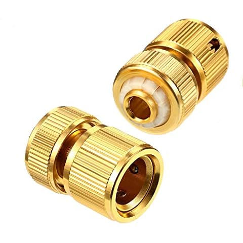 ZHANMAI 2 Pack Garden Hose Connector with Water Hose Pipe for Fitting 1/2 Inch Quick Connector Cover