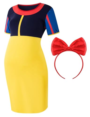 PROMOTED TO BIG SISTER Women Halloween Maternity Princess Costume Queen