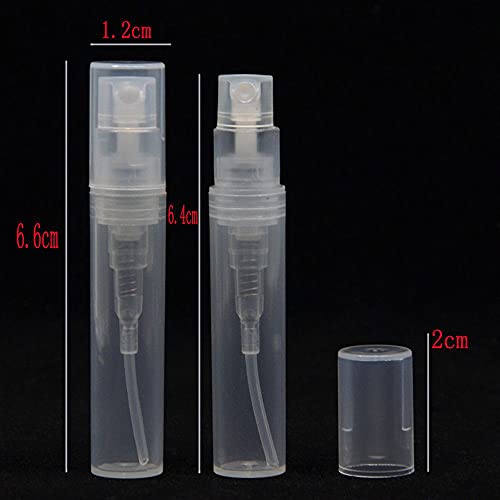Botella de spray plástico para perfume 2 ml miniatura 5