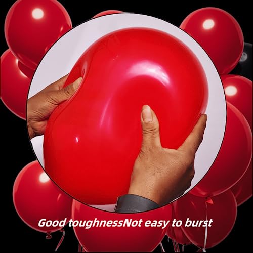 Image of 300 Pack Red Balloons 12 inch Red Latex Party Balloon Bulk for Various Party Events Decorations