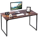 Homesbrand Computer Desk, Office Desk for Home Working, Modern Simple Style PC Desk Study Table Writing Workstation with Splice Board, Vintage 120x60x75CM