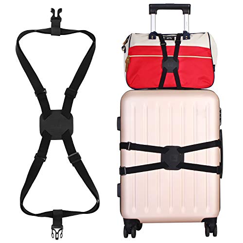 Image of VVILL Bag Bungee, Luggage Straps Suitcase Adjustable Belt - Lightweight and Durable Travel Bag Accessories