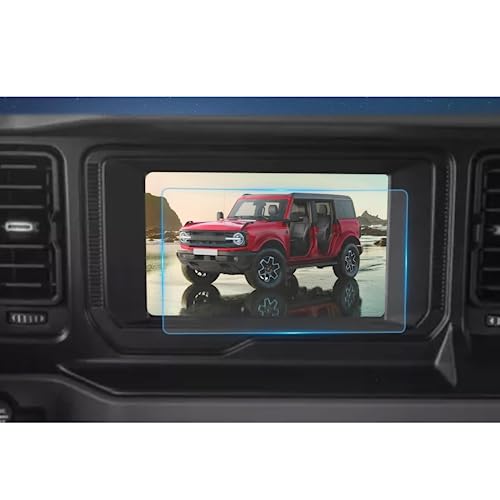 Protecteur d'écran en verre trempé de qualité supérieure pour Ford Bronco 8 pouces