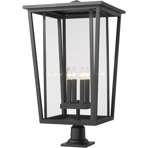 Luminaire extérieur sur jetée 4 lumières ZXLIHS 571PHXXLR-533PM-BK noir