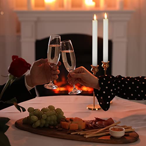 36 Pieces Flameless Taper Candles 10 Inch Battery Operated Led Taper Candles Flameless Led Candlesticks Flickering Window Candles For Christmas Home Wedding Decor (Ivory) #TOP5