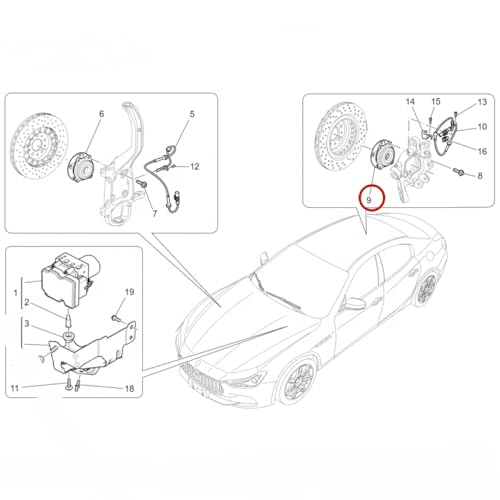 Roulement de roue 675000063 pour supprimer les vibrations sur Ghibli - 2