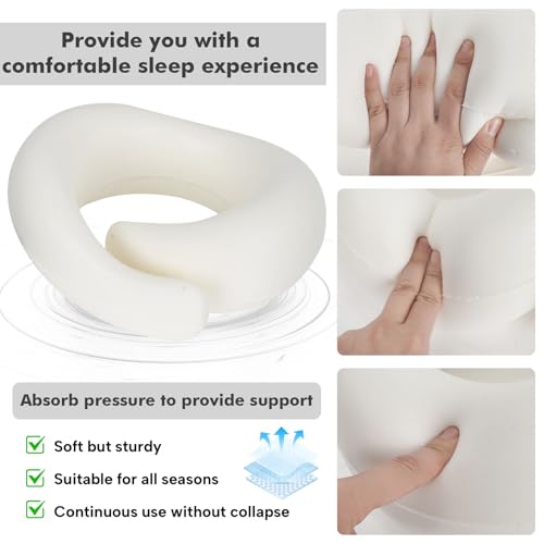 Almohada de viaje de espuma viscoelástica ajustable miniatura 3