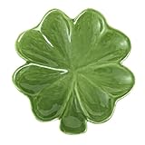 Kedested Ceramic Jewelry Tray Trinket Dish, Four Leaf Clover Design, Ring Earring Necklace Organizer, Mother's Day Gift