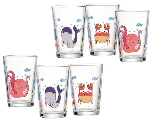Ritzenhoff & Breker Kindertrinkgläser-Set Unterwasserwelt 6-teilig